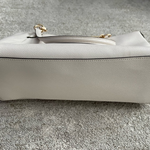 Coach Cream Ava Leather Tote Bag - Picture 4 of 8